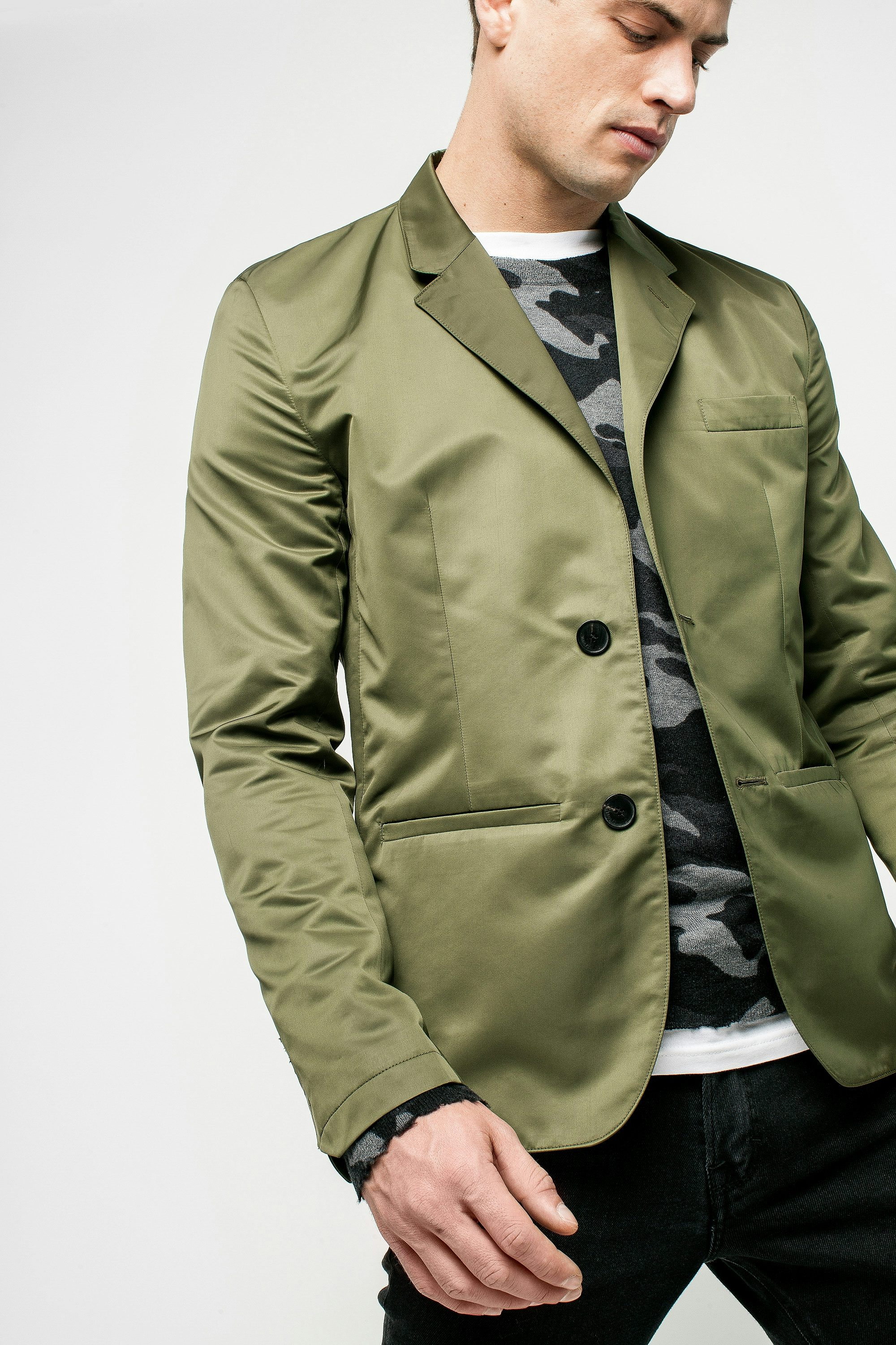 Valli Tech Jacket - Men’s khaki jacket
